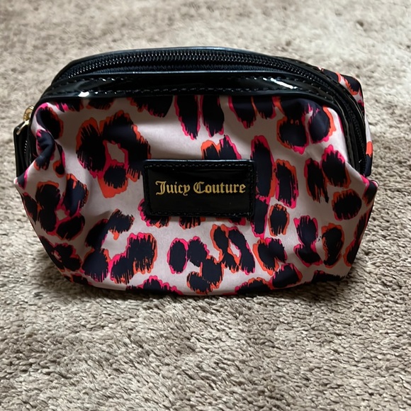 Juicy Couture Handbags - Juicy Couture Leopard Cosmetic Case EUC